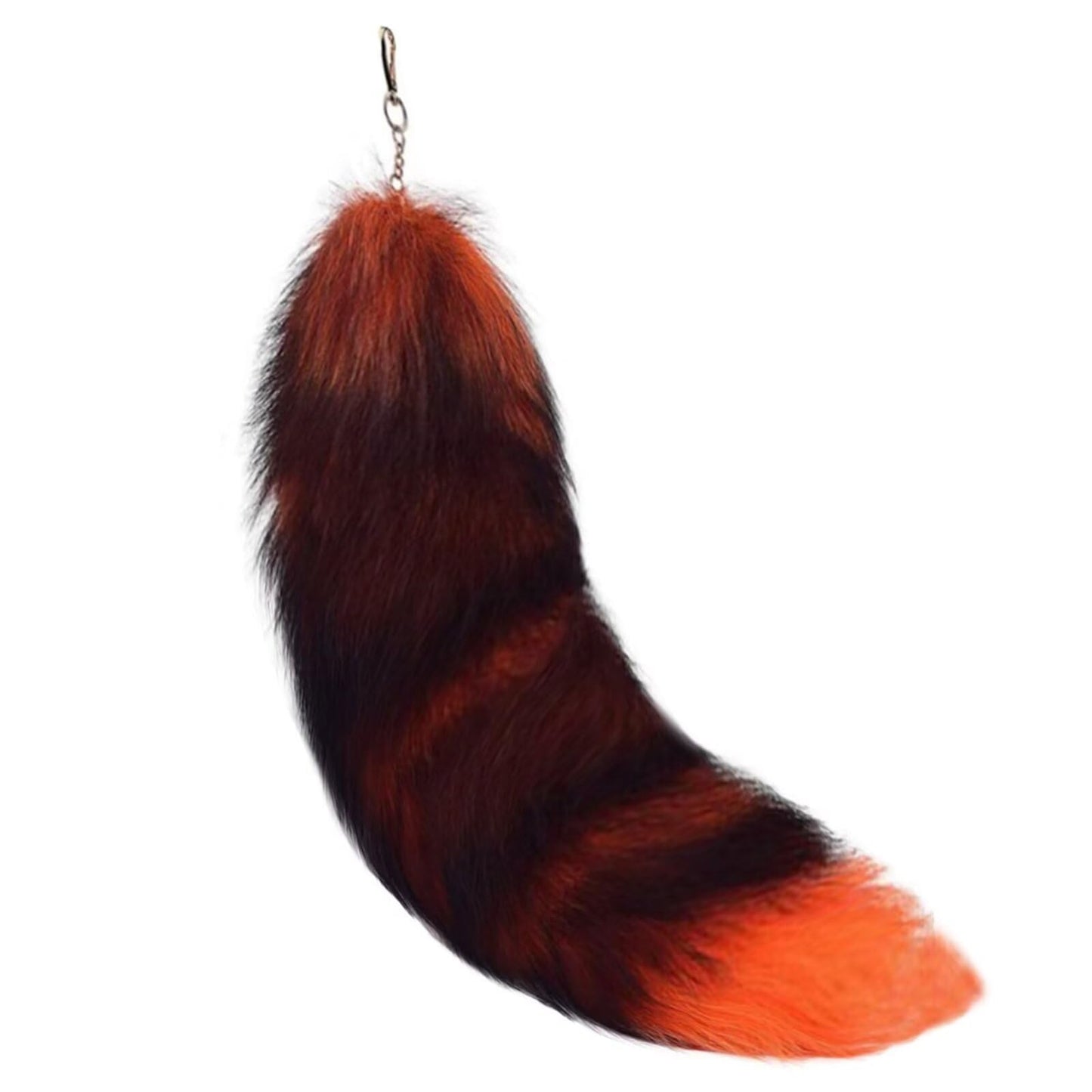 Fluffy Real Fox Fur Tail Keychain Tassel Bag Cosplay Toy Handbag Accessory Hook Pendant