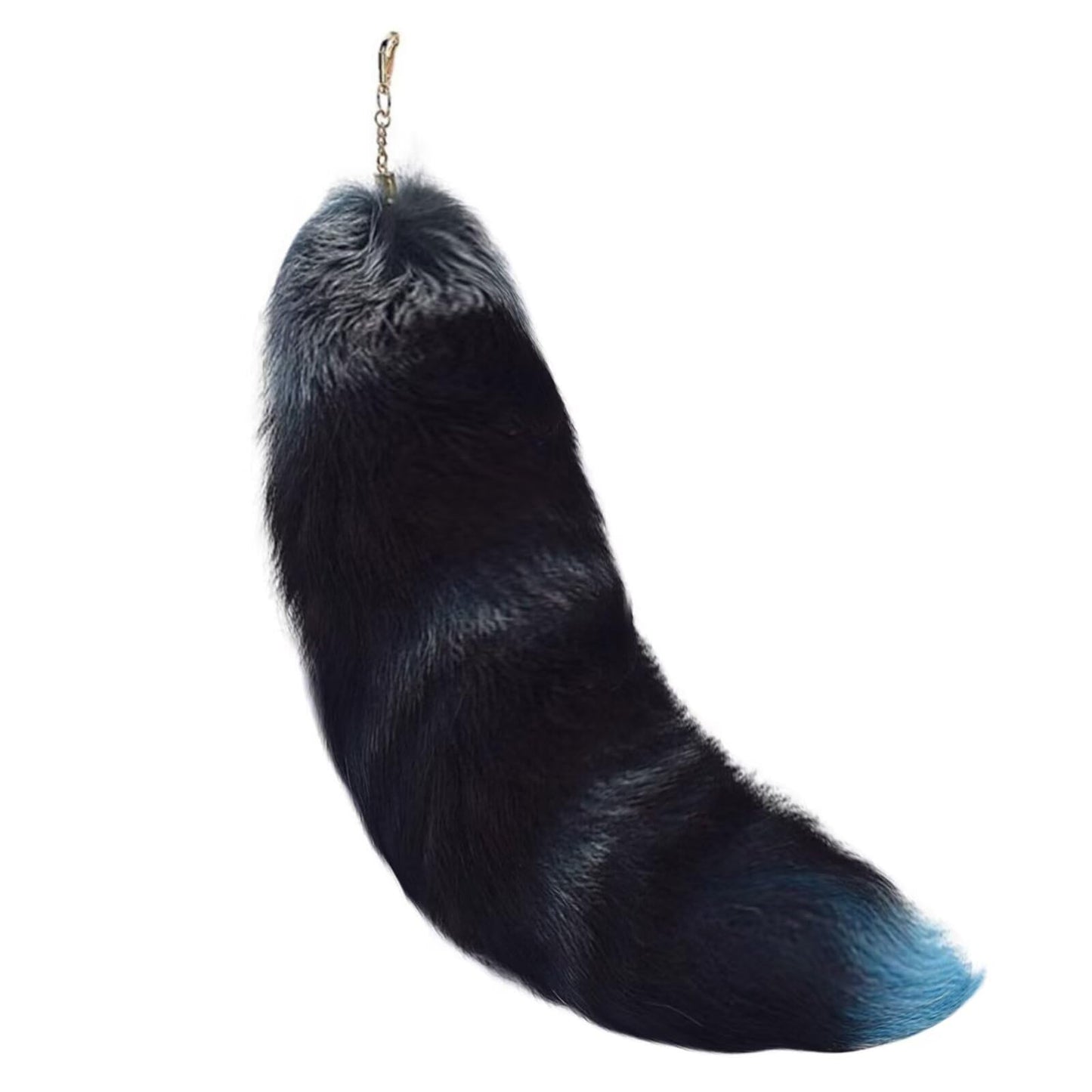 Fluffy Real Fox Fur Tail Keychain Tassel Bag Cosplay Toy Handbag Accessory Hook Pendant