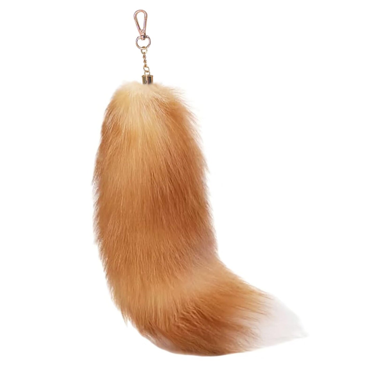 Fluffy Real Fox Fur Tail Keychain Tassel Bag Cosplay Toy Handbag Accessory Hook Pendant