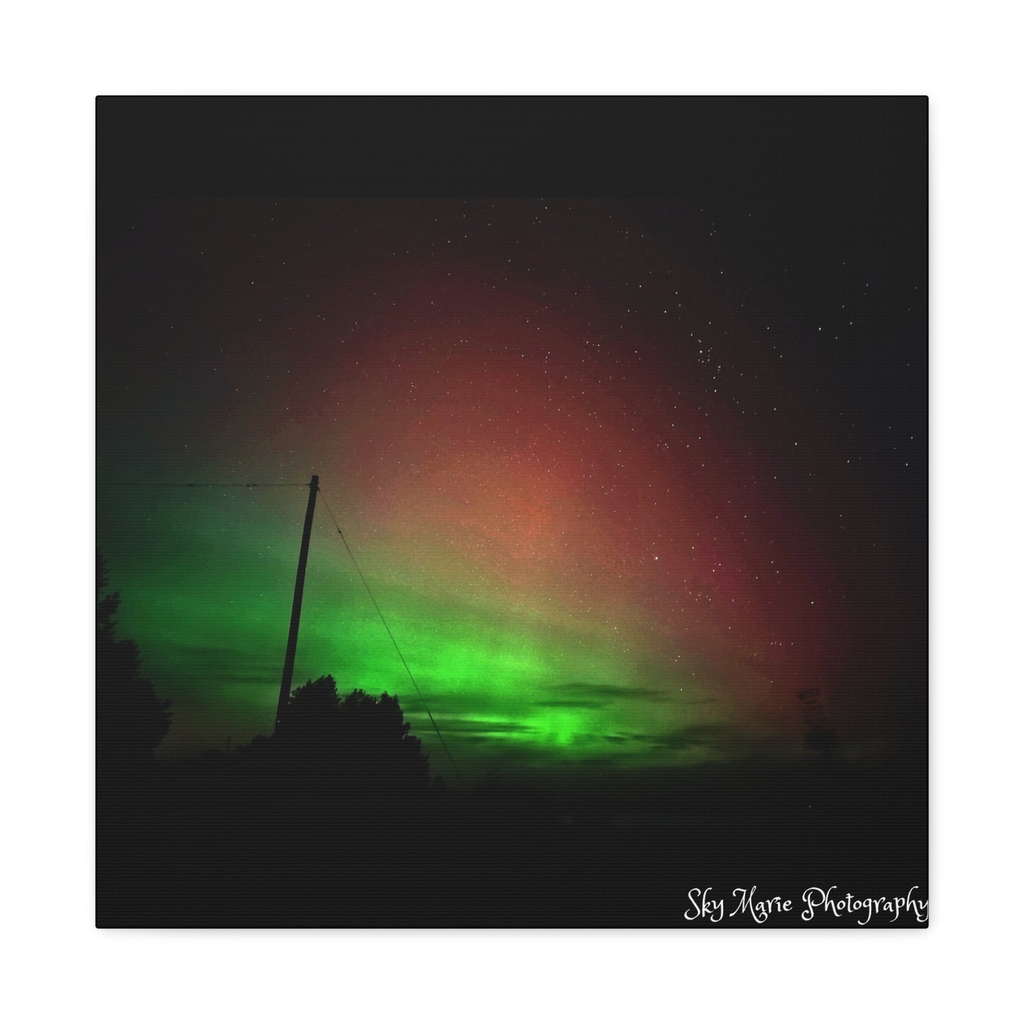 Canvas Print - Northern Lights Over Hinckley Reservoir, Upstate New York by Sky Marie Photography