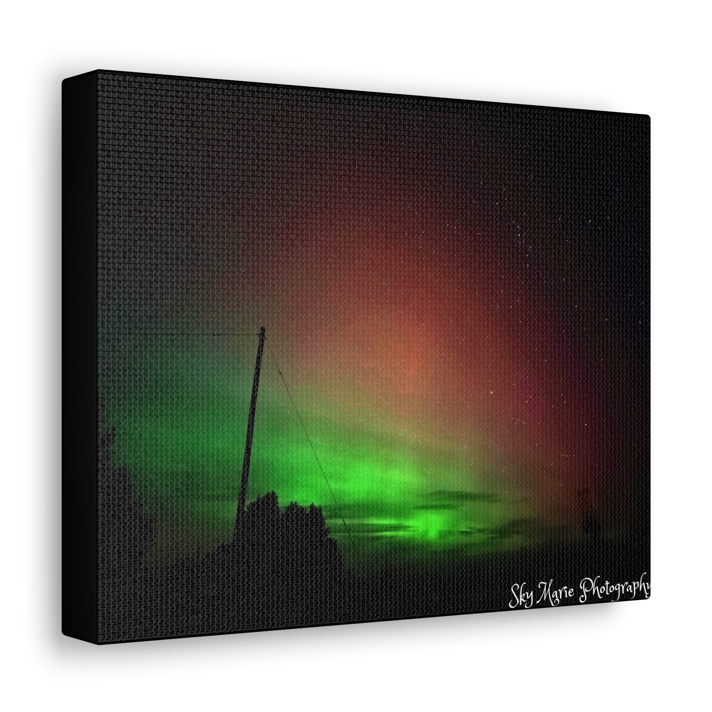 Canvas Print - Northern Lights Over Hinckley Reservoir, Upstate New York by Sky Marie Photography