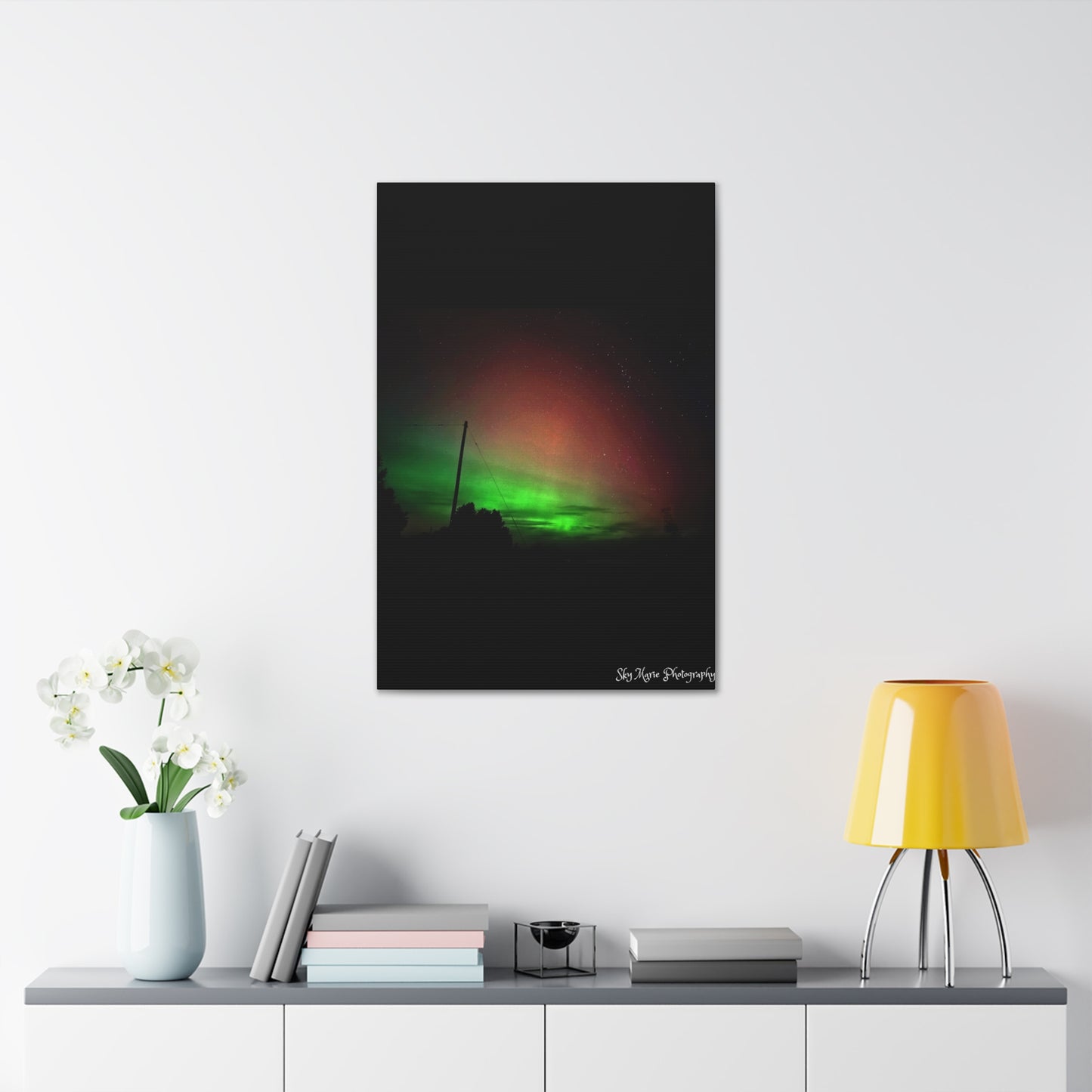 Canvas Print - Northern Lights Over Hinckley Reservoir, Upstate New York by Sky Marie Photography