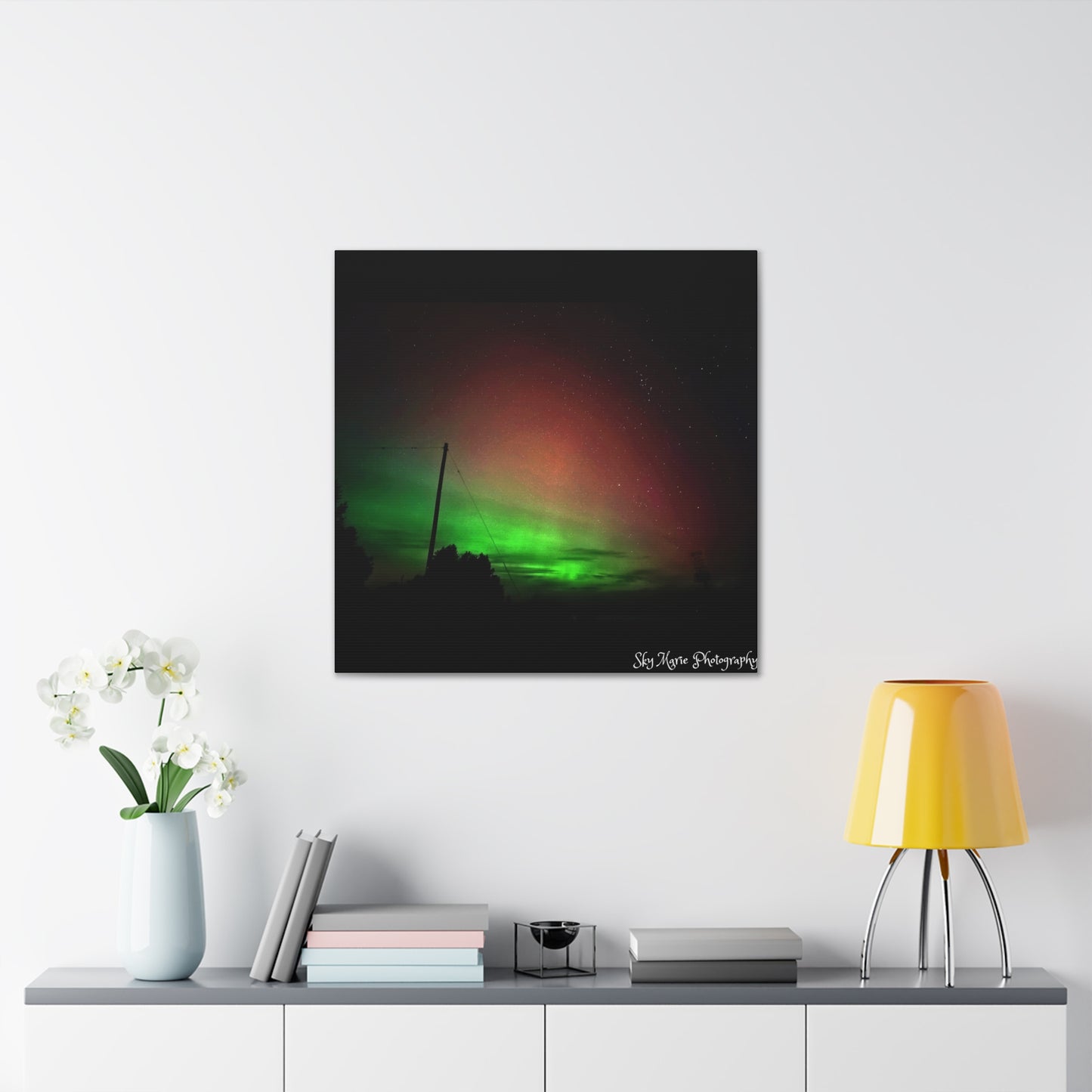 Canvas Print - Northern Lights Over Hinckley Reservoir, Upstate New York by Sky Marie Photography