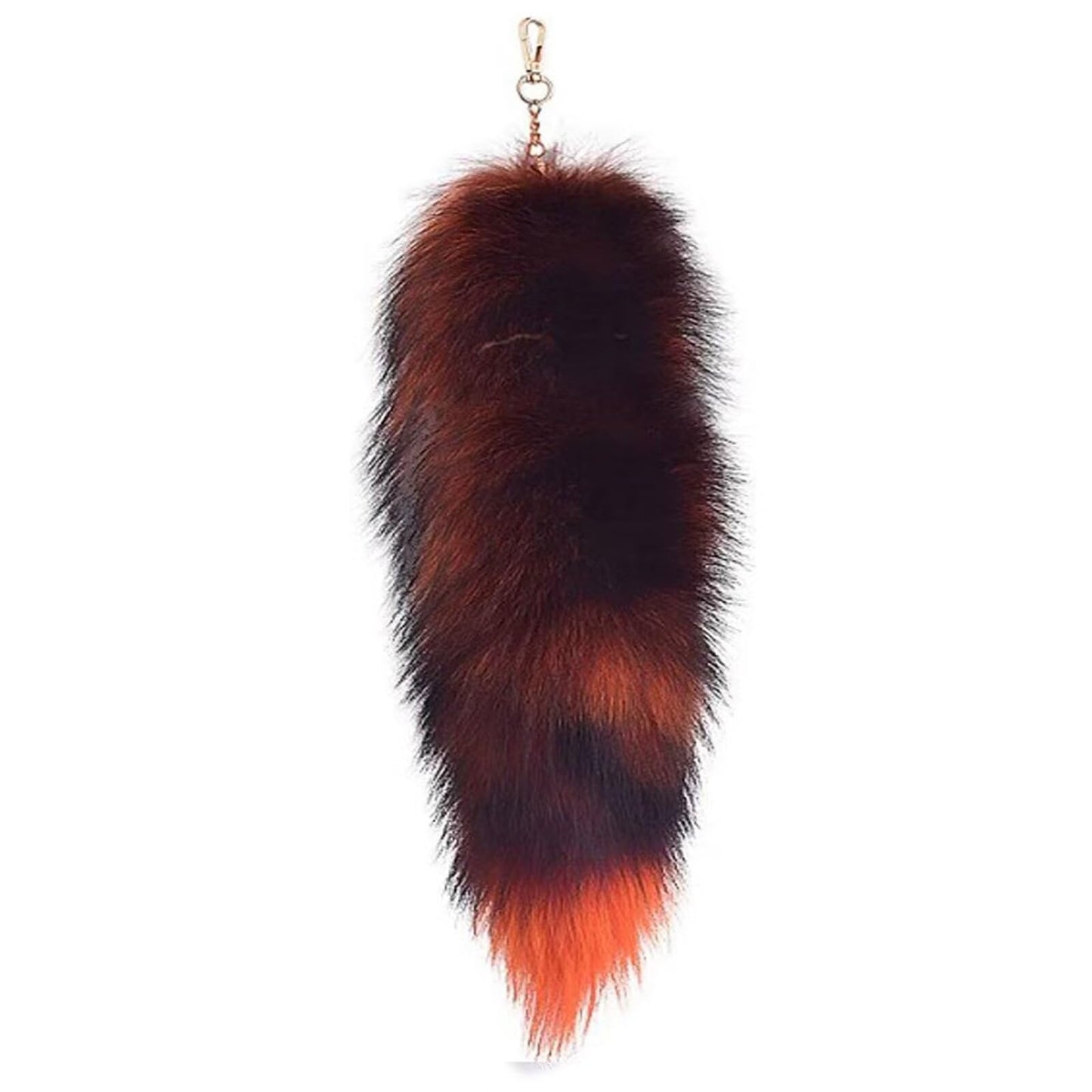 Fluffy Real Fox Fur Tail Keychain Tassel Bag Cosplay Toy Handbag Accessory Hook Pendant