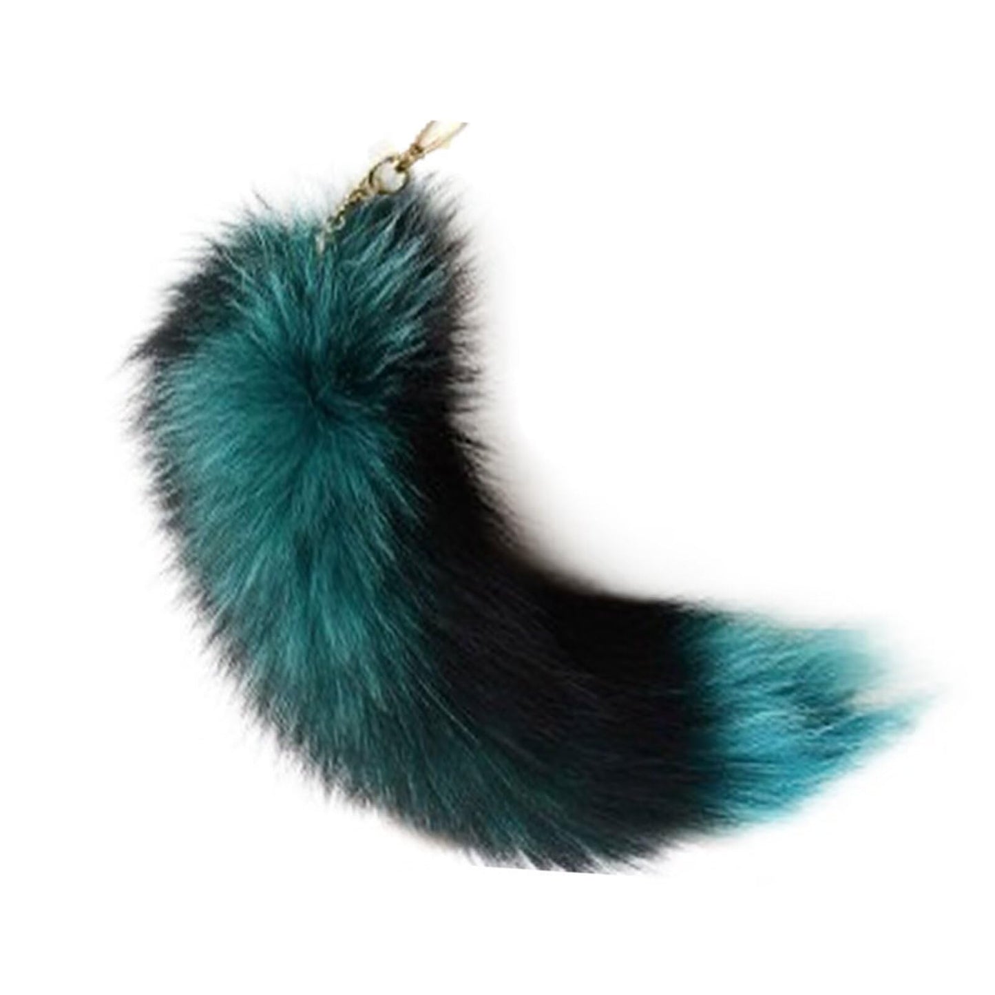 Fluffy Real Fox Fur Tail Keychain Tassel Bag Cosplay Toy Handbag Accessory Hook Pendant