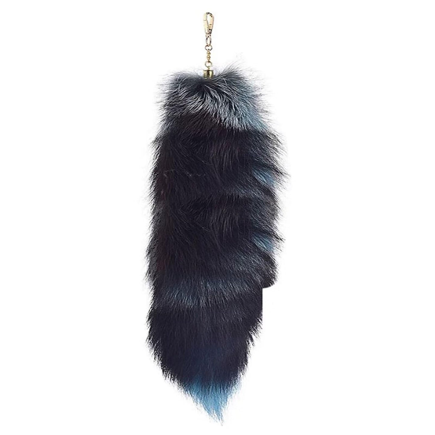 Fluffy Real Fox Fur Tail Keychain Tassel Bag Cosplay Toy Handbag Accessory Hook Pendant