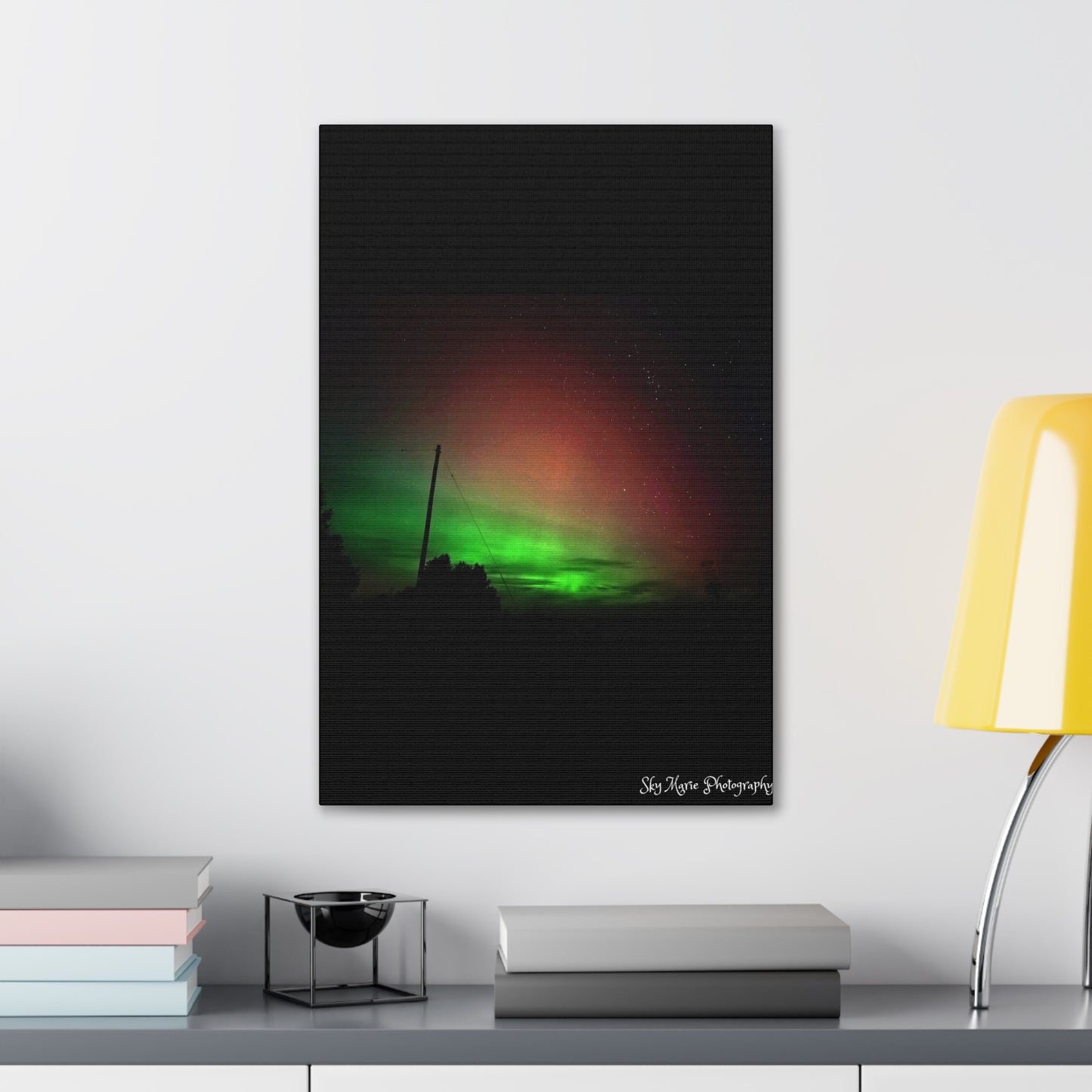 Canvas Print - Northern Lights Over Hinckley Reservoir, Upstate New York by Sky Marie Photography