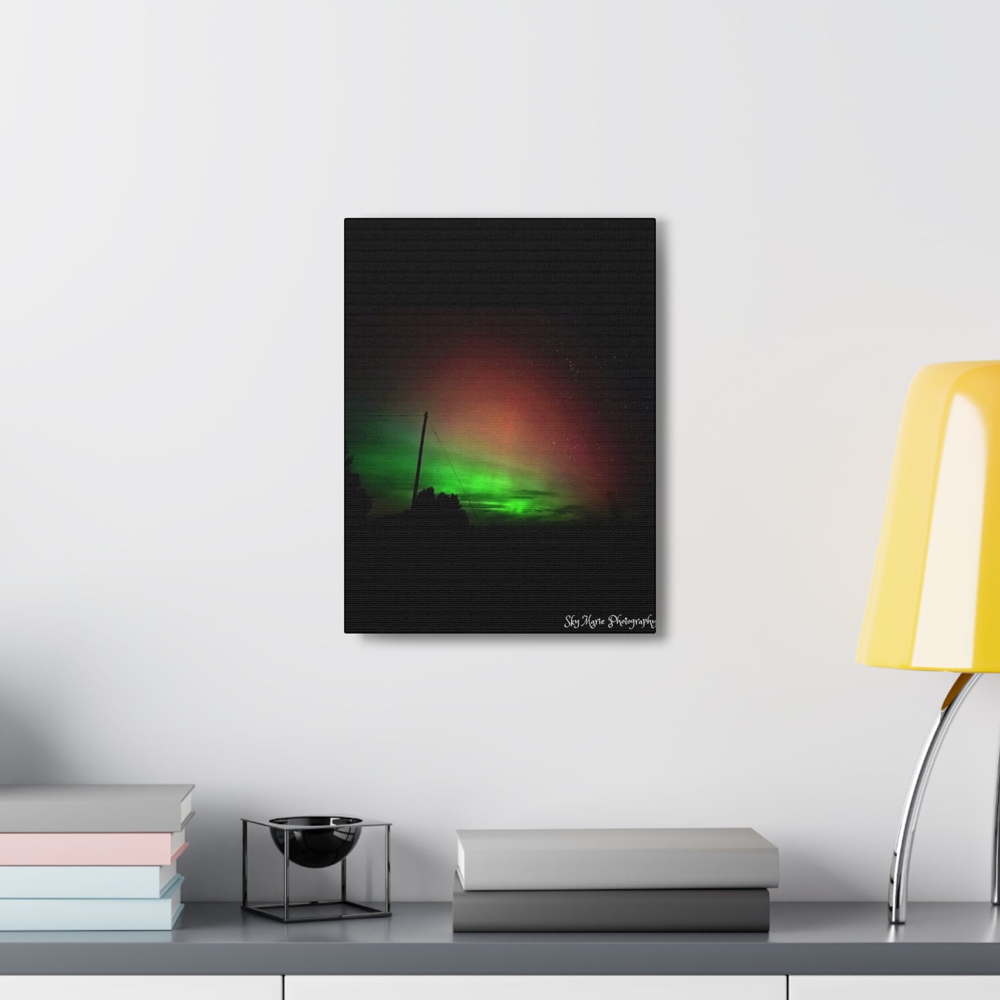 Canvas Print - Northern Lights Over Hinckley Reservoir, Upstate New York by Sky Marie Photography