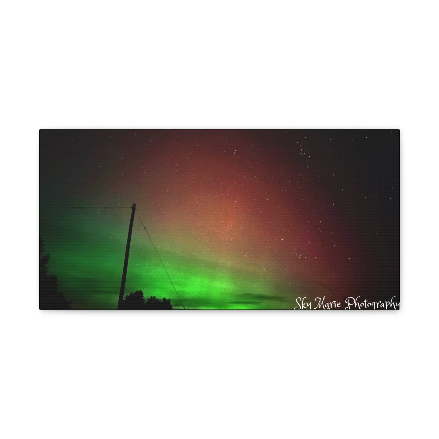 Canvas Print - Northern Lights Over Hinckley Reservoir, Upstate New York by Sky Marie Photography