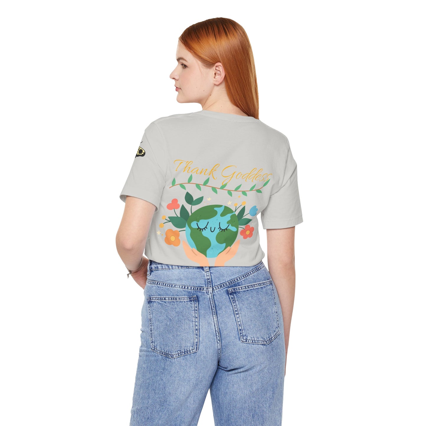 "Thank Goddess" Unisex Jersey Kurzärmeliges T-Shirt