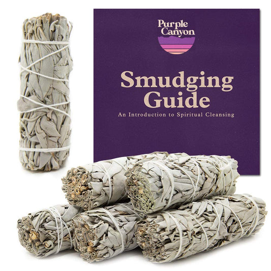 White Sage Bundles - 6 Pack - Sage Smudge Stick for Home Cleansing Incense Healing Meditation and California Smudge Sticks Rituals - 4 inch