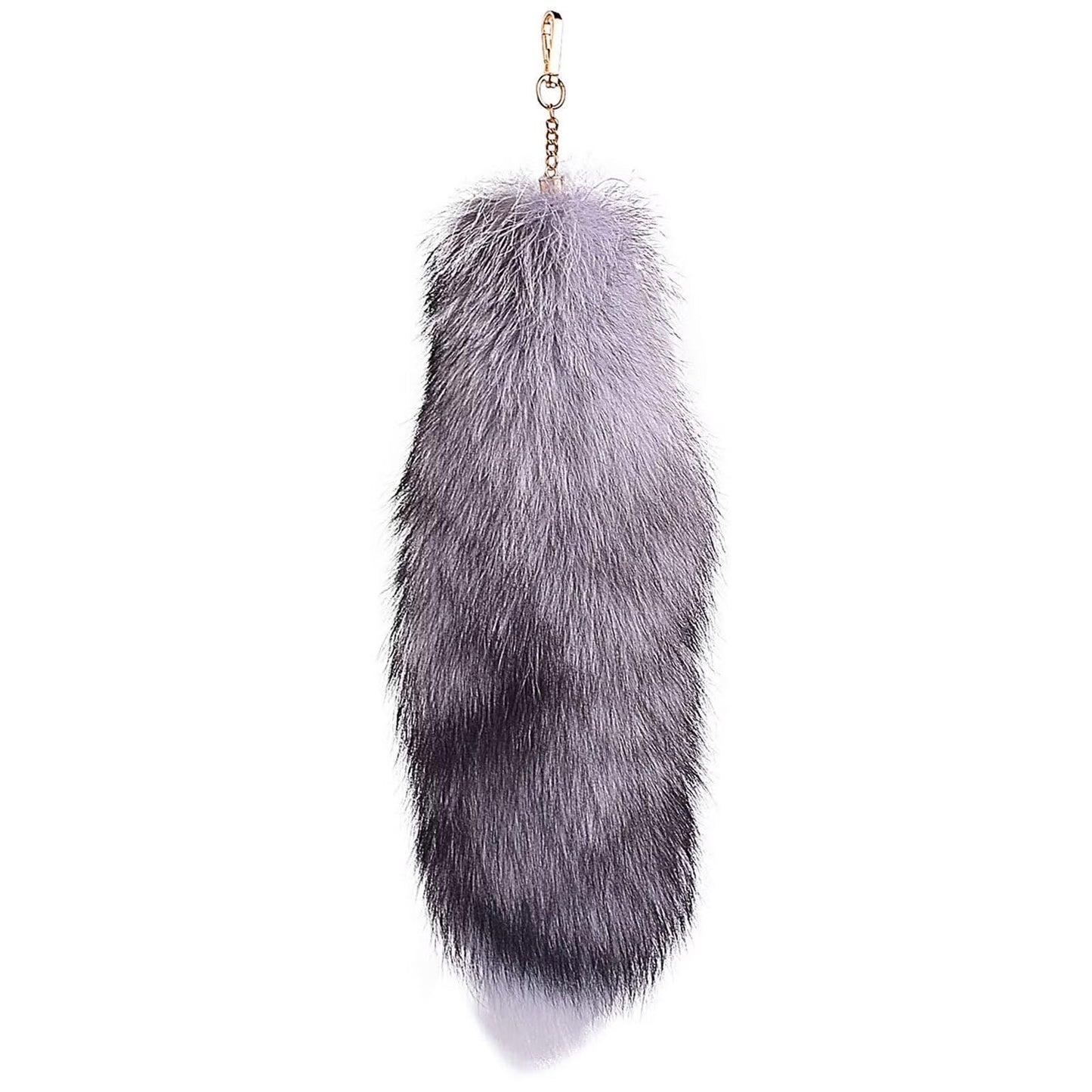 Fluffy Real Fox Fur Tail Keychain Tassel Bag Cosplay Toy Handbag Accessory Hook Pendant