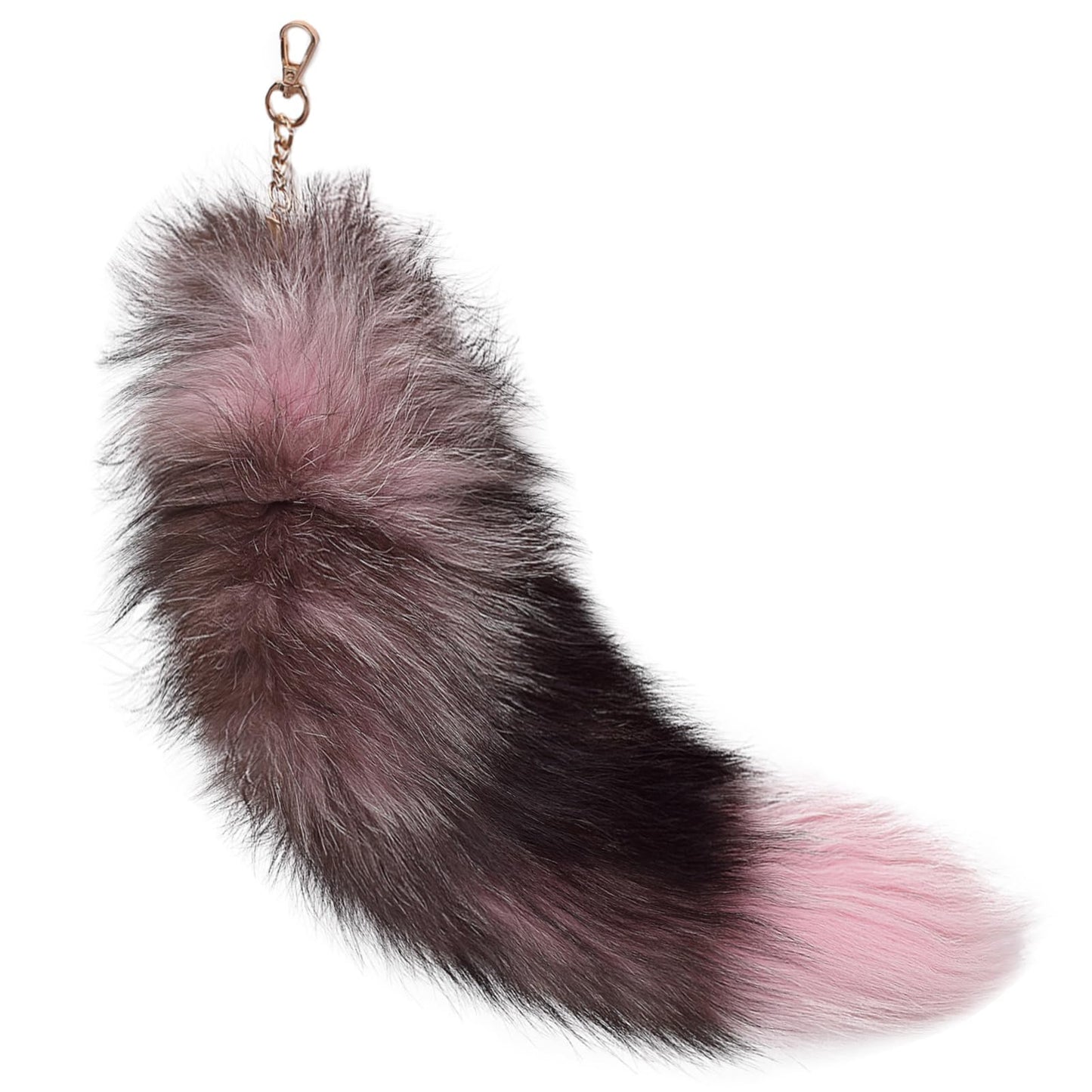 Fluffy Real Fox Fur Tail Keychain Tassel Bag Cosplay Toy Handbag Accessory Hook Pendant