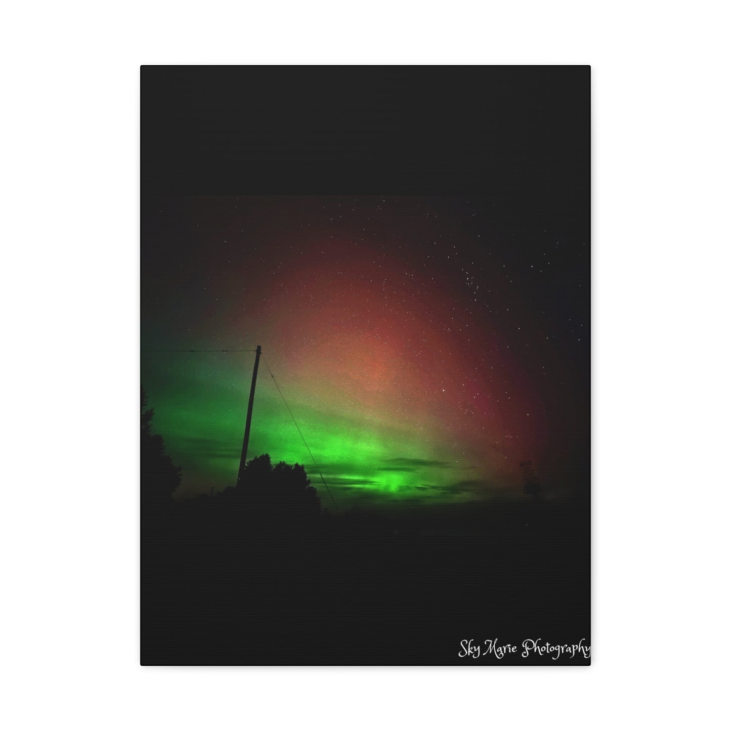 Canvas Print - Northern Lights Over Hinckley Reservoir, Upstate New York by Sky Marie Photography