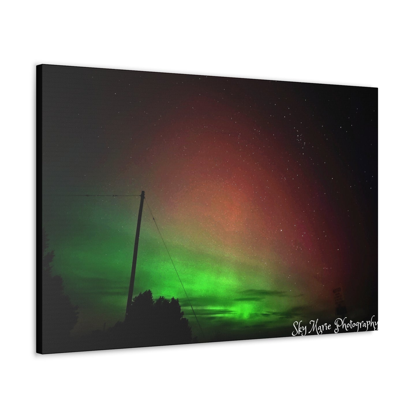 Canvas Print - Northern Lights Over Hinckley Reservoir, Upstate New York by Sky Marie Photography