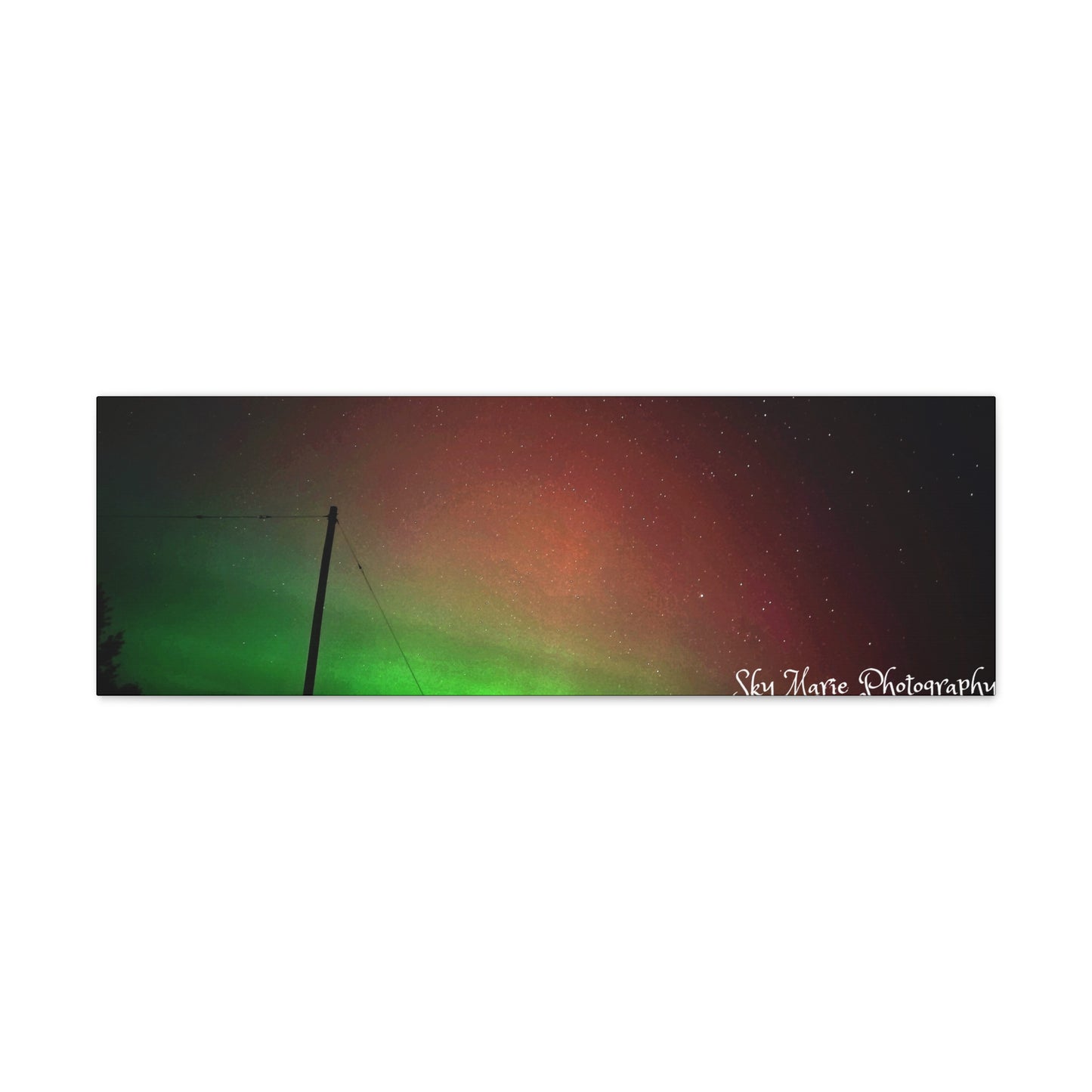 Canvas Print - Northern Lights Over Hinckley Reservoir, Upstate New York by Sky Marie Photography