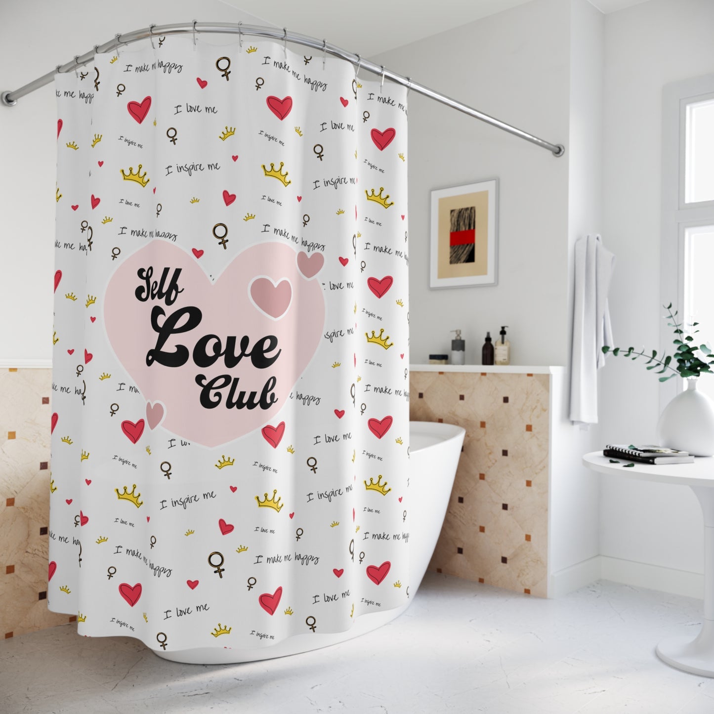 Empowering Shower Curtain