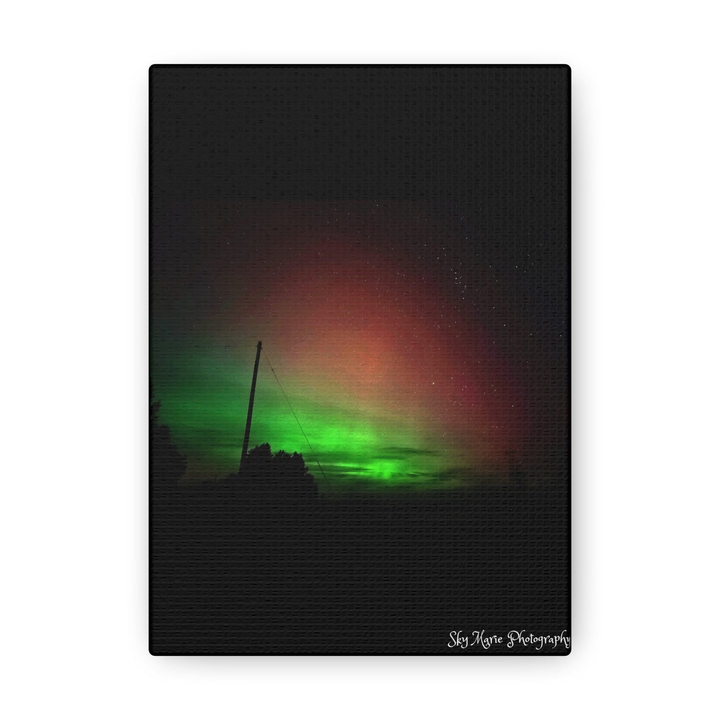 Canvas Print - Northern Lights Over Hinckley Reservoir, Upstate New York by Sky Marie Photography