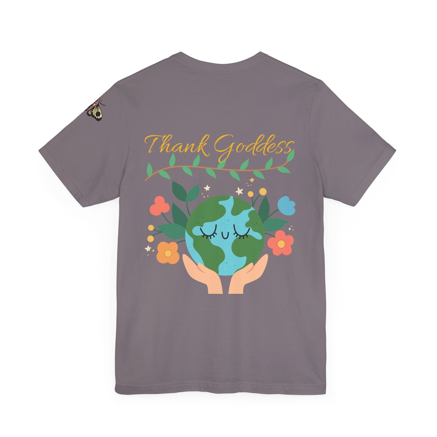 "Thank Goddess" Unisex Jersey Kurzärmeliges T-Shirt