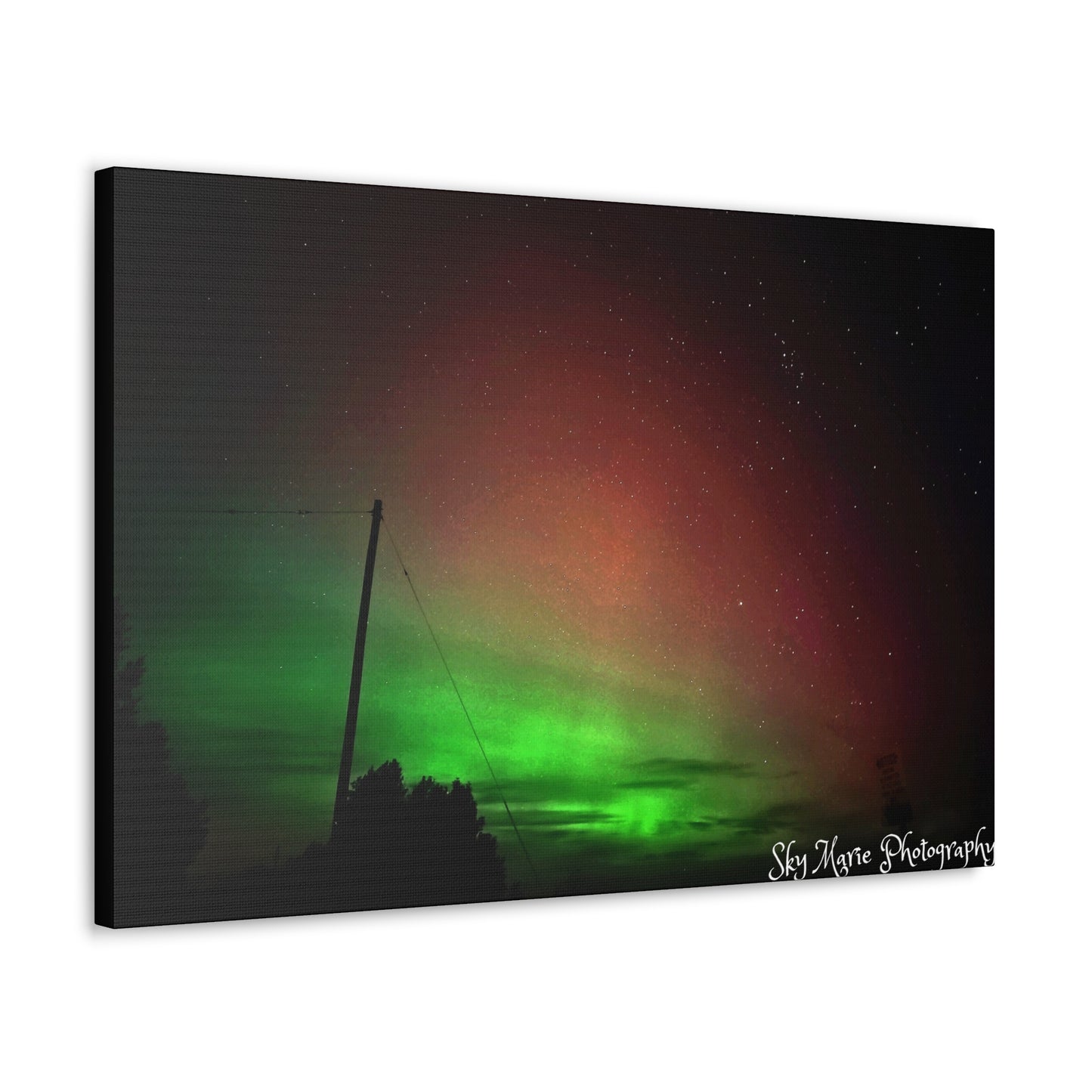 Canvas Print - Northern Lights Over Hinckley Reservoir, Upstate New York by Sky Marie Photography