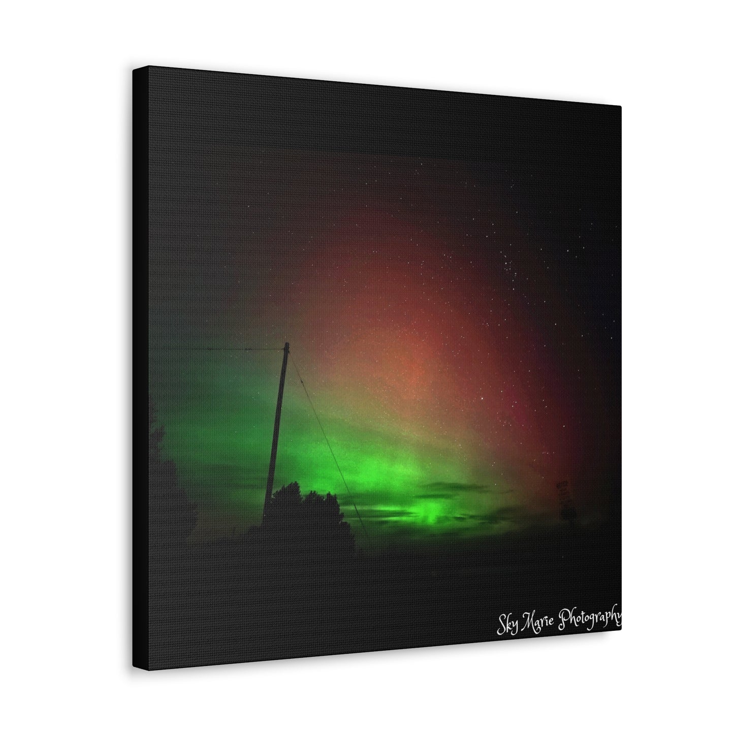 Canvas Print - Northern Lights Over Hinckley Reservoir, Upstate New York by Sky Marie Photography