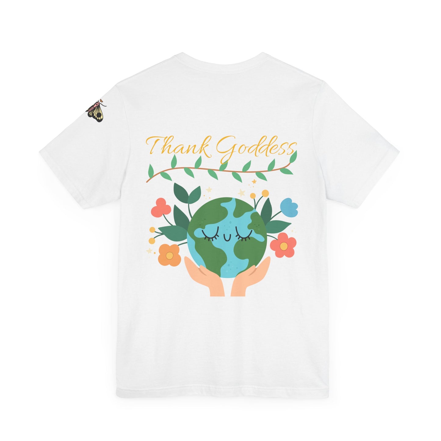 "Thank Goddess" Unisex Jersey Kurzärmeliges T-Shirt