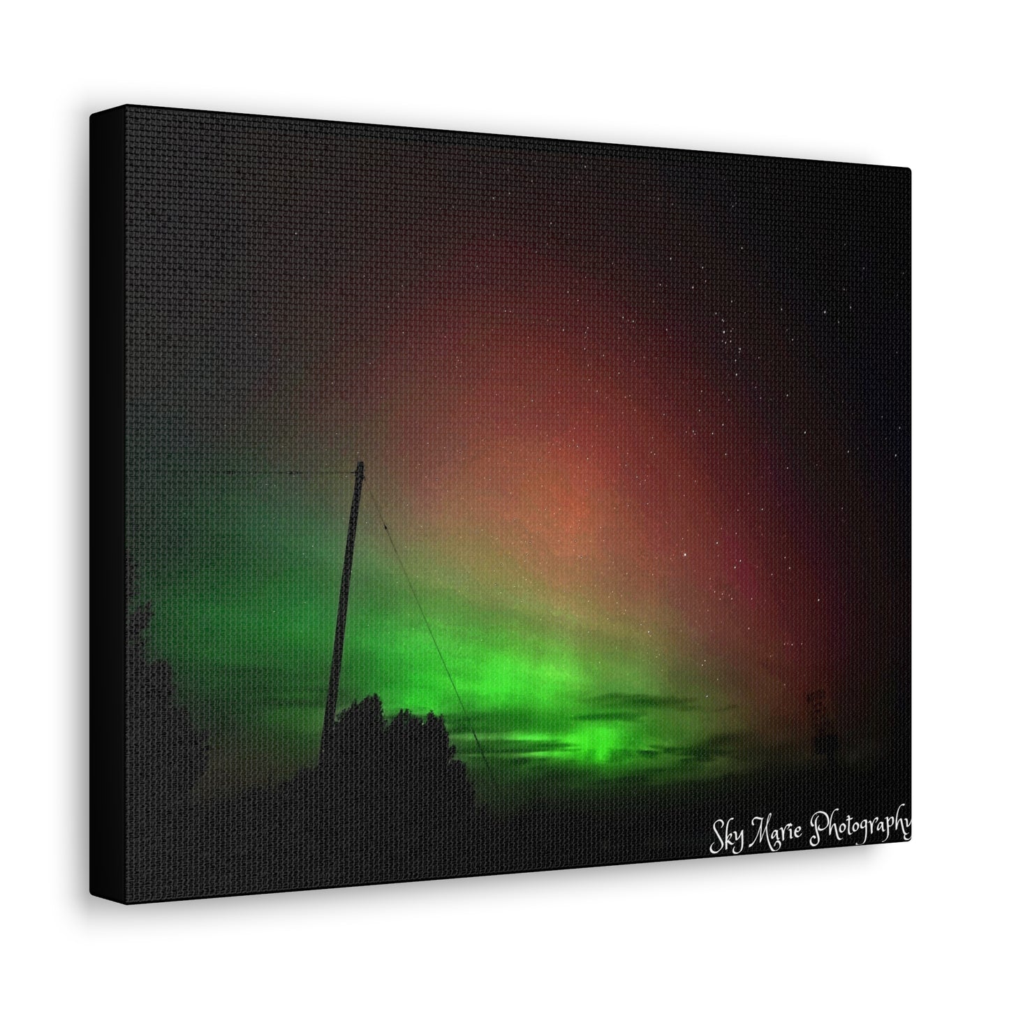 Canvas Print - Northern Lights Over Hinckley Reservoir, Upstate New York by Sky Marie Photography